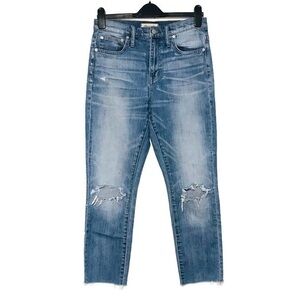 Madewell Distressed The High Rise Slim Boy Jean Boyfriend Jeans Women’s Size 26